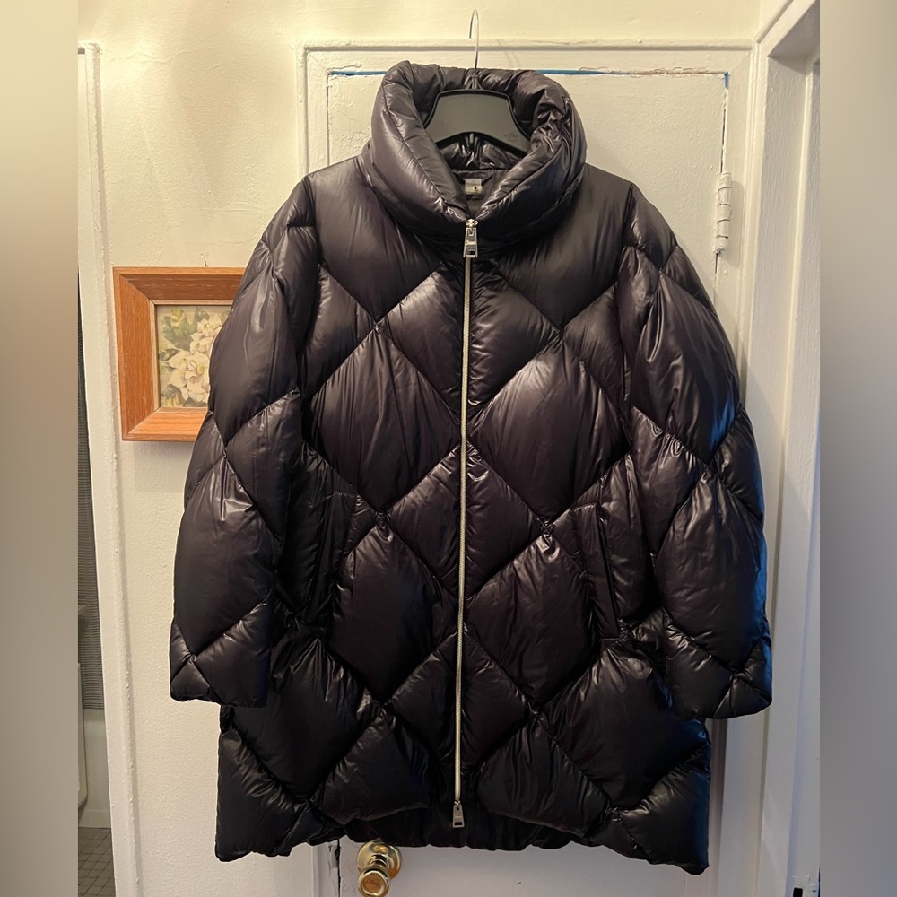 HERNO Ultra Diamond Quilted Ultra Down Coat. Black, size 14 US, 50 IT - Picture 5 of 12